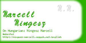 marcell mingesz business card